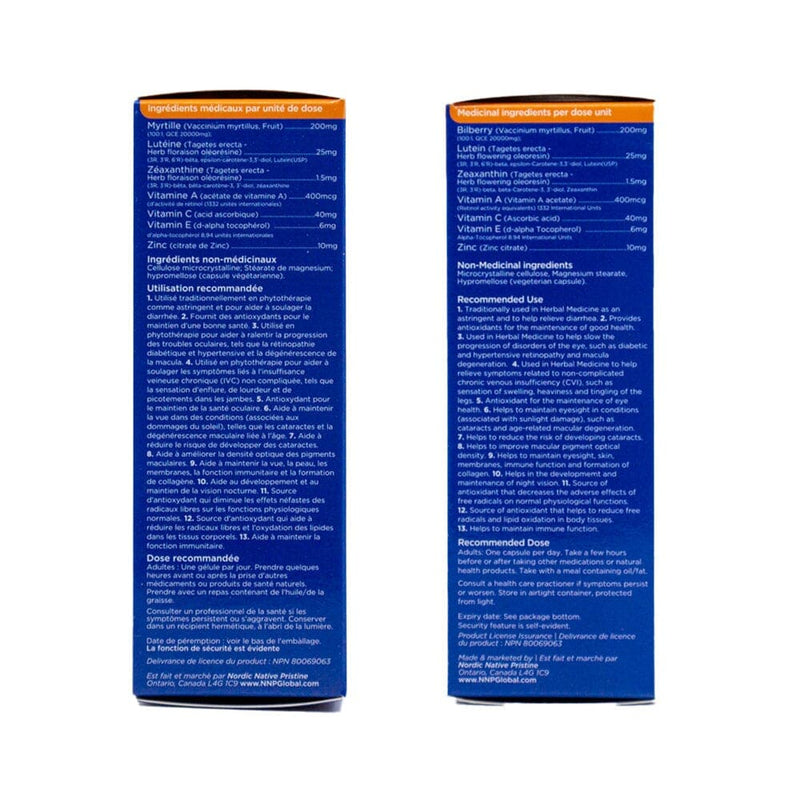 Blueberry Eye Vitamin (with Lutein, Zeaxanthin) 