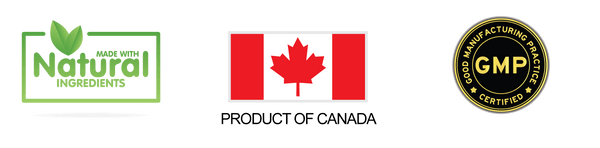 All natural product of Canada, GMP certified