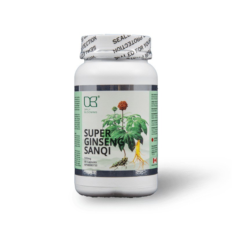 Ginseng San Qi (Tian Qi) capsules improved qi, immune system
